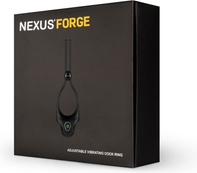 Nexus Forge - Эрекционное кольцо с вибрацией, 3.5 см (черный) 