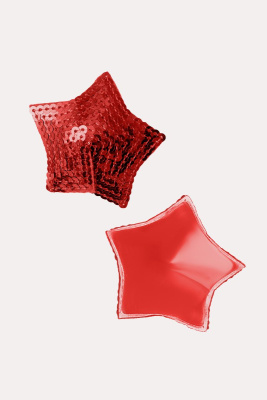 Erolanta соблазнительные пэстисы в форме звездочек, 6 см (красный)