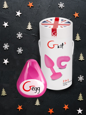 Подарочный набор от Gvibe: Gkit (анальная пробка, кольцо) + Яйцо мастурбатор Gegg 