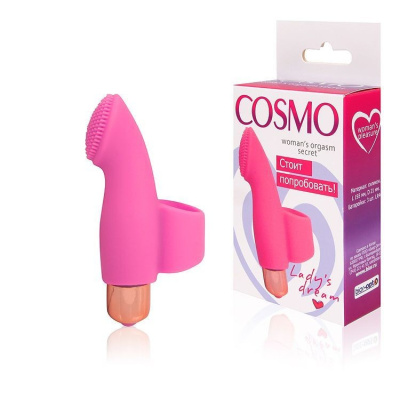Cosmo - Мини вибратор на палец, 7х2.1 см (розовый) 