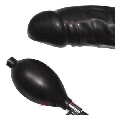 Фаллоимитатор надувной Pumpdildo Latex Balloon от Orion, 23 см (чёрный)