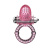 Эрекционное кольцо с вибрацией Sweet vibration ring, 3 см (розовый) 