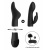 Набор Switch Pleasure Kit #1 набор из универсальной базы, двух взаимозаменяемых насадок, маски для глаз и пуховки, (чёрный) 