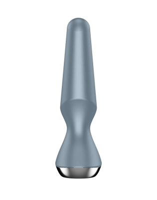 Satisfyer Plug Ilicious 2 анальная пробка с вибрацией, 14х3 см (серый) 