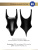 Noir Handmade Powerwetlook body - эротическое боди с высокими вырезами на бедрах, L (чёрный)
