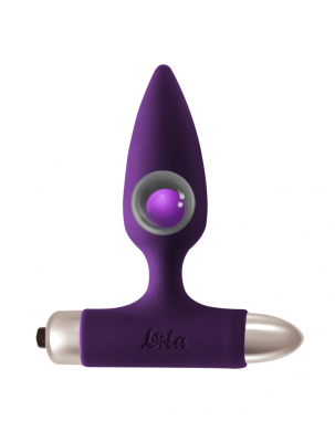 Lola Games Spice it up New Edition Glory Ultraviolet - Анальная пробка со со смещенным центром тяжести и вибропулей, 11х3 см (фиолетовый) 