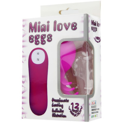 Baile Mini Love - Оригинальный вибратор с дистанционным управлением, 7.4х2.5 см  (розовый)