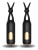 Fredericks of Hollywood Vibrating Nipple Stimulators - Зажимы для сосков с вибрацией, 10.2х2.5 см (чёрный)