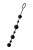 Черная анальная цепочка A-toys с шариками - 35,9х3.1 см.