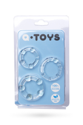  A-toys - Набор прозрачных эрекционных колец (3 шт) 