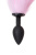 Toyfa Popo Pleasure - анальная пробка с хвостом, 4.5х2.7 см (розовый) 
