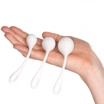 Satisfyer Yoni Power 1 - Набор одинарных вагинальных шариков (белый)