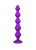 Lola Games Emotions Buddy Purple силиконовая анальная цепочка с кристаллом в основании, 17.7х4.1 см (фиолетовый)