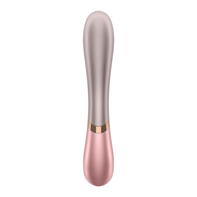 Satisfyer Hot Lover смарт вибратор кролик с подогревом, 20х3.5 см (розовый)