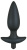 Анальная вибровтулка Black Velvets Large с 5 скоростями, 17 см (чёрный) 
