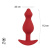 Le Frivole Libra - Бордовая анальная пробка размера М, 11.3х3.5 см 