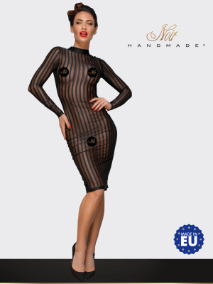 Noir Handmade - Классическое платье из эластичного фатина, S (черный)