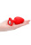 Ouch! Extra Large Diamond Heart Butt Plug анальная пробка с кристаллом в форме сердца, 9.5х4.2 см (красный)  