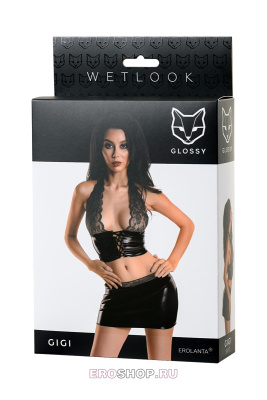 Erolanta Glossy Gigi Wetlook  - соблазнительный комплект (S)