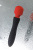 Black&Red by Toyfa двусторонний вибромассажер, 21 см (чёрный с красным) 