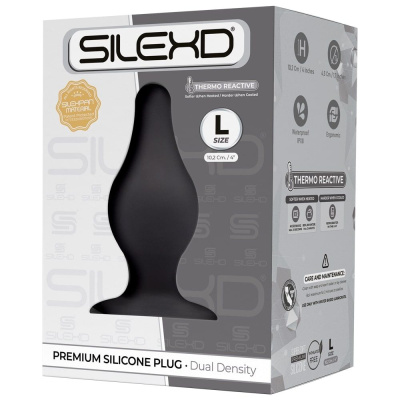 SileXD Model 2 - Анальная пробка, 10,2 см (черный) 