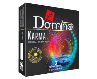 Презервативы DOMINO Karma с ароматом, 3 шт.