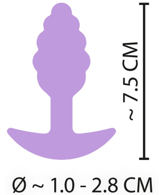 ORION Cuties - Анальная мини пробка,7,5 см (фиолетовый) 