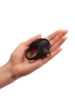 Эрекционное кольцо с виброэлементом PornHub (чёрный) 