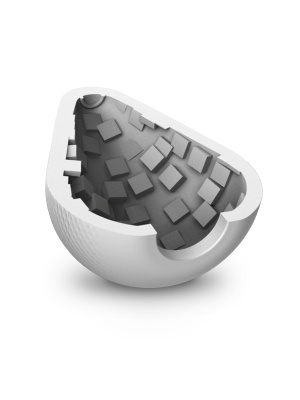 ФлешНаш Cube - Мастурбатор-яйцо, 6.5х5 см
