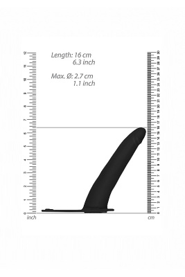 Adjustable - Страпон, 15,5 см (черный)