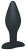 Анальная пробка Black Velvets Large - Orion, 10.5 см (чёрный) 