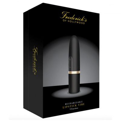 Fredericks Of Hollywood Lipstick Vibe - Вибратор в виде губной помады, 9х2 см (чёрный) 