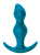 Lola Games Spice it up Fantasy Dark Aquamarine фигурная силиконовая анальная пробка, 12.5х3.7 см (морской волны) 