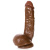 Topco Sales Adam’s PleasureSkin - Фаллоимитатор-реалистик на присоске,  20 см (коричневый) 