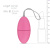 EasyToys Maha Vibrating Egg - Вибрационное яйцо с дистанционным пультом управления, 7х3.5 см (розовый)