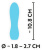 Cuties - Мини-вибратор, 10,8 см (голубой)