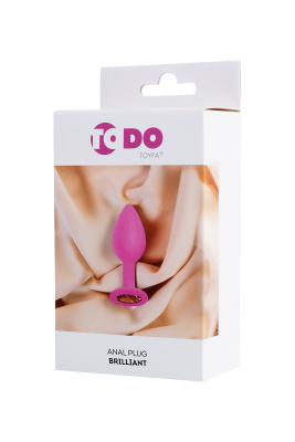 ToDo by Toyfa Brilliant - Анальная пробка, 8 см (розовый) 