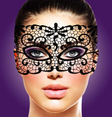 Rianne S Mask I Jane кружевная эротическая маска в венецианском стиле, чёрная