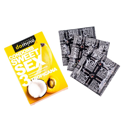 Luxe Domino Sweet Sex Tropicana - презервативы, 3 шт.