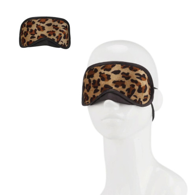 Lux Fetish Peek-A-Boo Love Mask - леопардовая маска на глаза, S-M-L