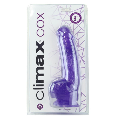 Topco Sales Climax® Cox - Большой фаллоимитатор, 23х5.7 см (фиолетовый)