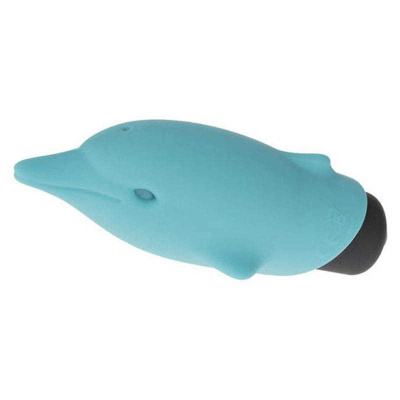 Adrien Lastic Lastic Pocket Dolphin - Маленький клиторальный вибратор, 7.5х2.5 см (голубой) 