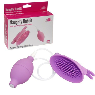 Aphrodisia-Naughty Rabbit purple - Вакуумная помпа для клитора, 9.8х5.5 см (фиолетовый)