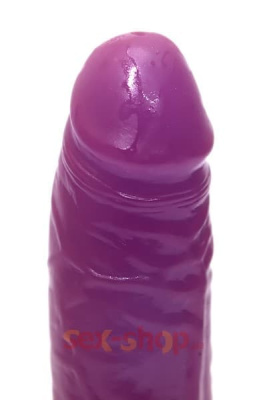 Seven Creations Jelly vibator lavender - Рельефный вибратор, 19х4 см (фиолетовый)