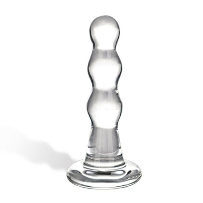 Glas Triple Play - Стеклянная анальная ёлочка, 9х2.5 см 