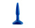 Анальная пробка с блестками Small Anal Plug - Lola 12 см (синий) 
