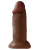 Pipedream King Cock 10 Chubby - большой толстый фаллоимитатор с присоской, 24.3х7.6 см (коричневый)