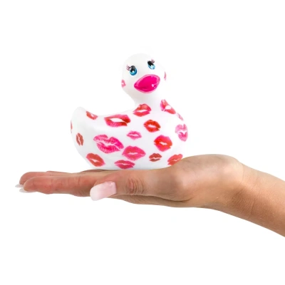 Big Teaze Toys I Rub My Duckie 2.0 Romance Collection вибратор-уточка, 9 см (белый с красным) 