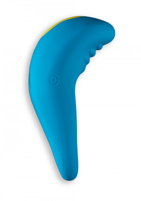 ROMP Juke Vibrating Cock Ring - Виброкольцо, 7.5х4.8 см (голубой) 
