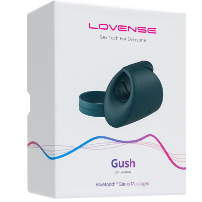 LOVENSE Gush - Мастурбатор нереалистичный, 8,6 см (голубой)